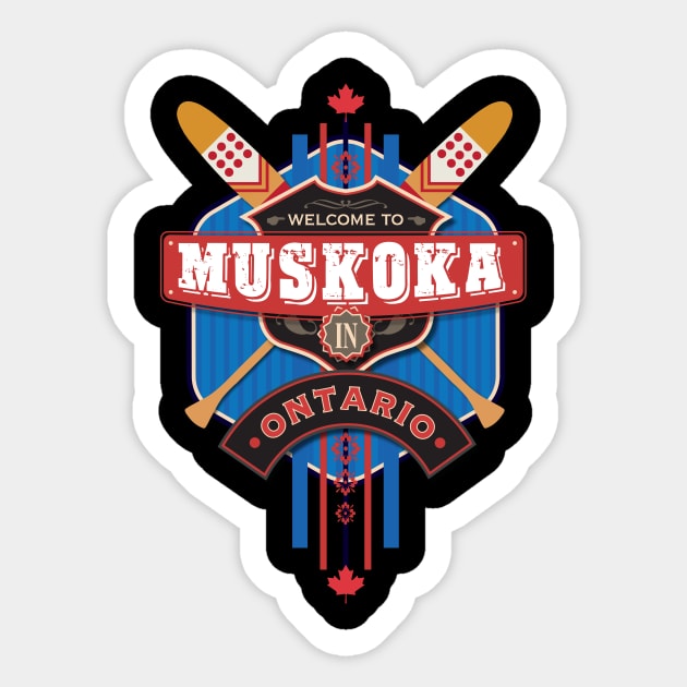 Muskoka crest Sticker by DavidLoblaw